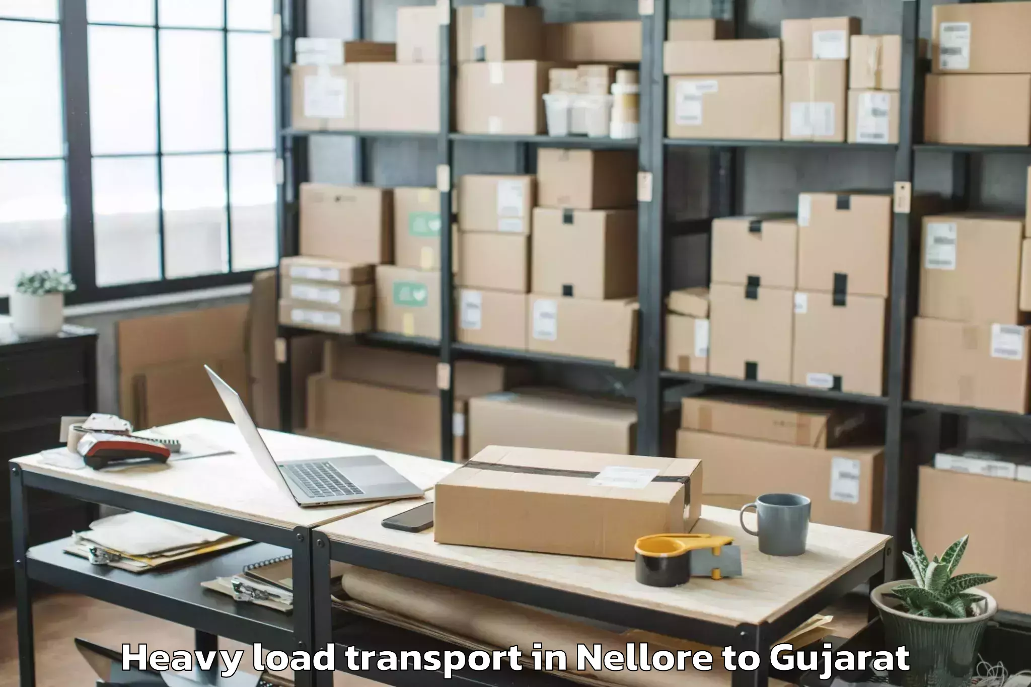 Professional Nellore to Gujarat Vidyapith Ahmedabad Heavy Load Transport